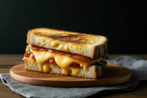 AI generated Grilled Cheese Sandwich. Pro Photo