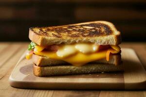 AI generated Grilled Cheese Sandwich. Pro Photo