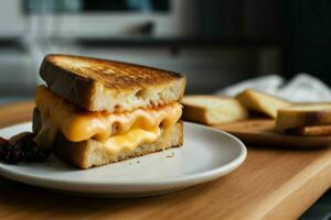 AI generated Grilled Cheese Sandwich. Pro Photo