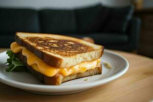 AI generated Grilled Cheese Sandwich. Pro Photo