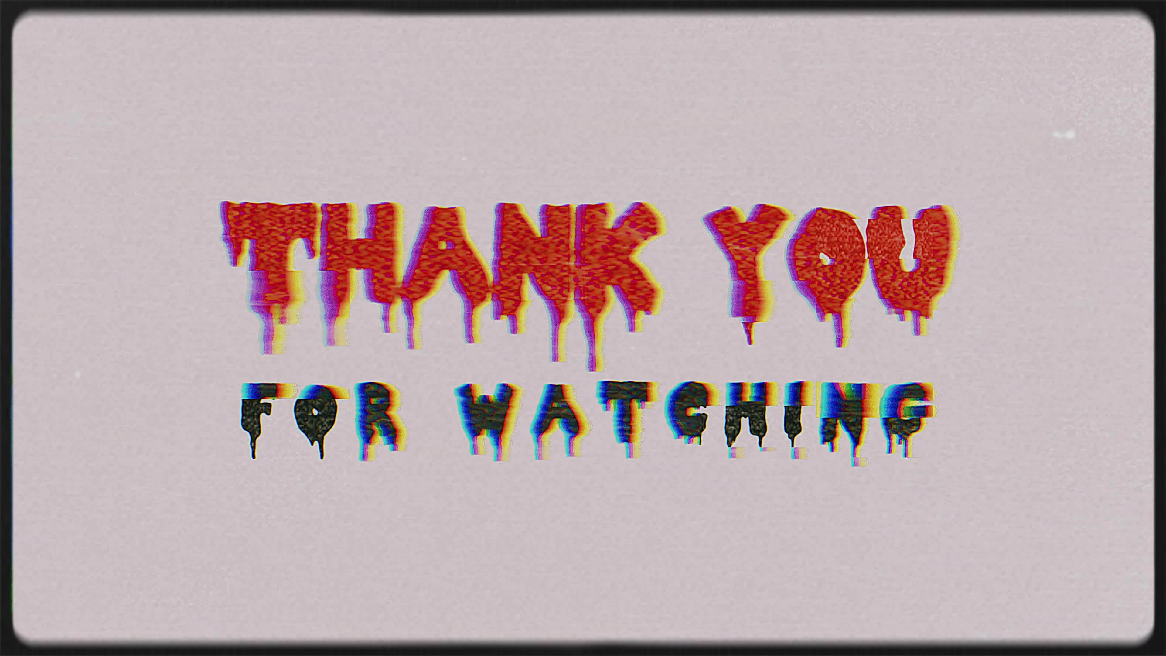 Thank you for watching animated text, with a horror theme for the video ...