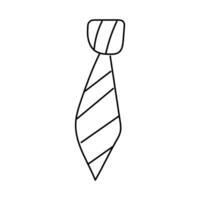 Tie. Vector illustration in doodle style