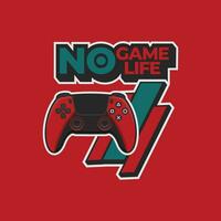 controller ps 5 joystick No Game No Life illustration typography vector graphic t shirt design