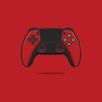 red playstation Analog joystick game console color video game controller and ps 5 t shirt vector