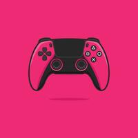 playstation Analog joystick game console pink color video game controller and ps 5 t shirt vector