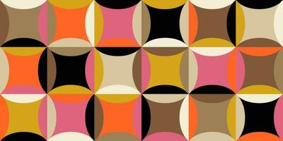 Geometric minimalistic mosaic seamless pattern. Abstract vector for web banner, business presentation, branding, card, invitation, poster, cover, home decor, textile print.
