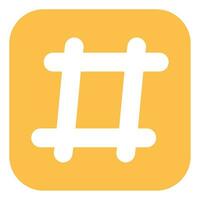 Hashtag icon Illustration for web, app, infographic vector