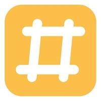 Hashtag icon Illustration for web, app, infographic vector