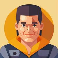 ai generado ingeniero avatar icono acortar Arte pegatina decoración sencillo antecedentes foto