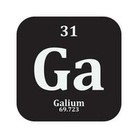 Galium chemistry icon vector