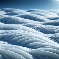 AI generated Winter landscape detailed Snow Ice Ai Generative photo