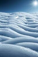 AI generated Winter landscape detailed Snow Ice Ai Generative photo