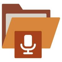 Podcast file podcast icon illustration vector