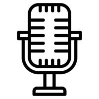 Podcast microphone icon illustration vector