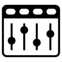 Podcast sound mixer icon illustration vector