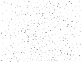 Luxury silver Rectangular glitter confetti background. White festive texture. vector