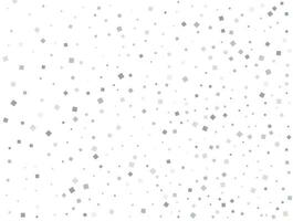 Pattern with silver squares. Christmas silver square confetti. Festive decor. Vector illustration.