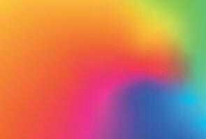 Smooth and blurry colorful gradient mesh background. Modern bright rainbow colors. Easy editable soft colored vector banner template