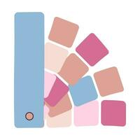 Beauty Service Tonal Color Palette Flat Element vector