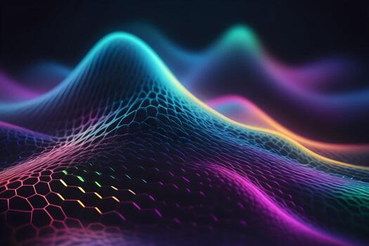 Neural Pattern Technology Background Ai Generative photo