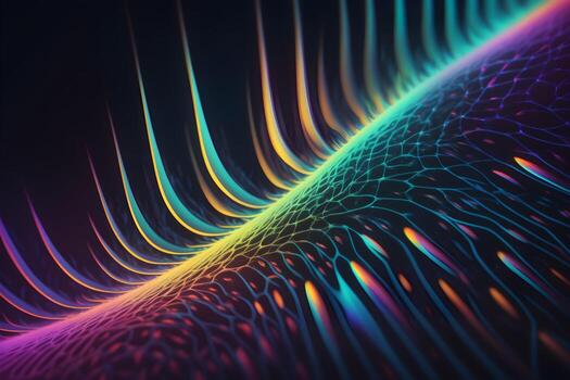 Neural Pattern Technology Background Ai Generative photo