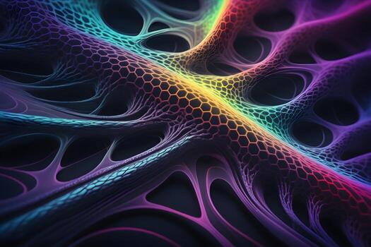 Neural Pattern Technology Background Ai Generative photo