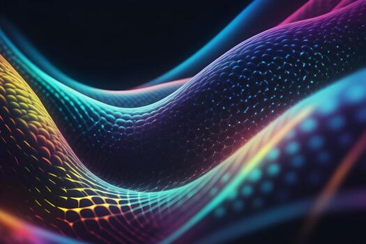 Neural Pattern Technology Background Ai Generative photo