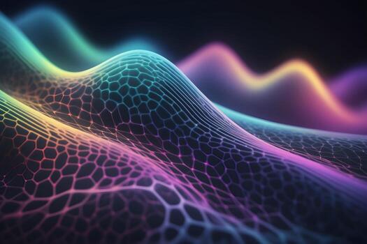 Neural Pattern Technology Background Ai Generative photo