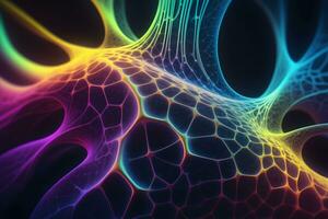 Neural Pattern Technology Background Ai Generative photo