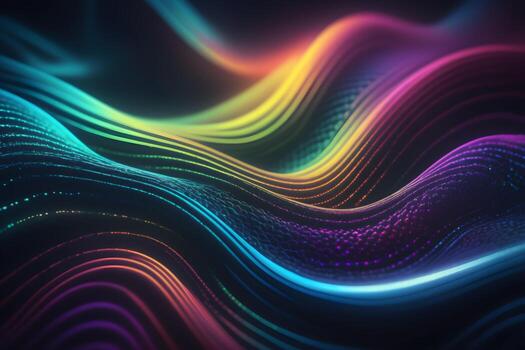 Neural Pattern Technology Background Ai Generative photo