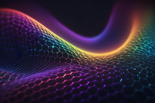 Neural Pattern Technology Background Ai Generative photo