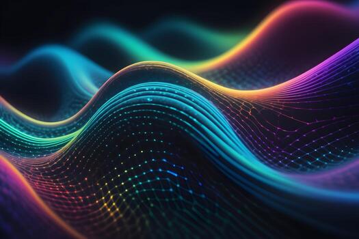 Neural Pattern Technology Background Ai Generative photo