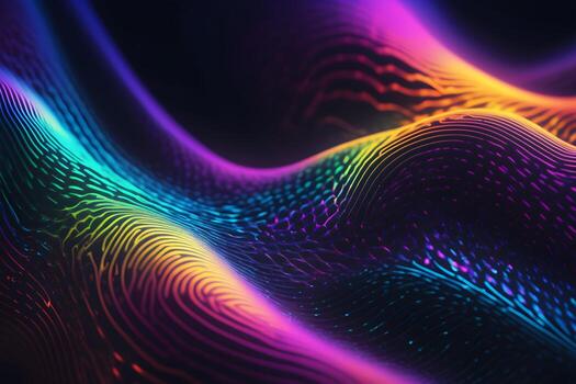 Neural Pattern Technology Background Ai Generative photo