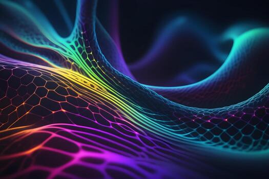 Neural Pattern Technology Background Ai Generative photo