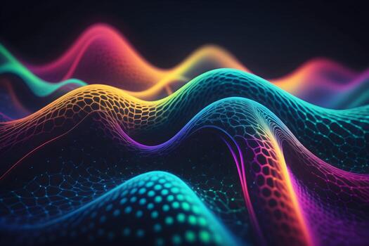 Neural Pattern Technology Background Ai Generative photo