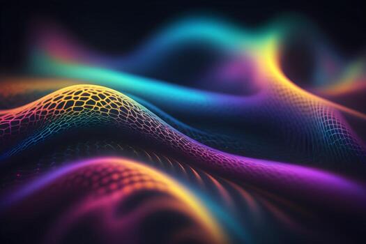 Neural Pattern Technology Background Ai Generative photo