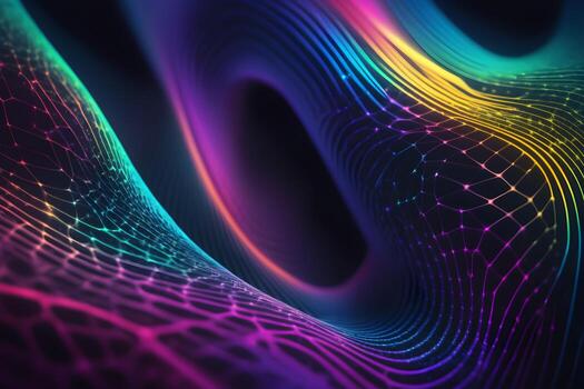 Neural Pattern Technology Background Ai Generative photo