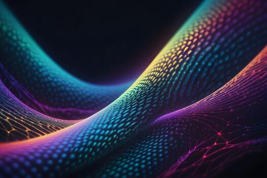 Neural Pattern Technology Background Ai Generative photo