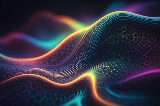 Neural Pattern Technology Background Ai Generative photo