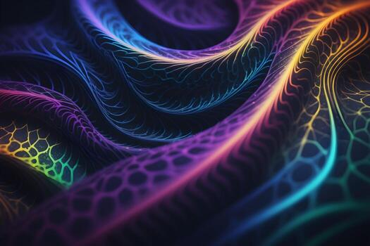 Neural Pattern Technology Background Ai Generative photo