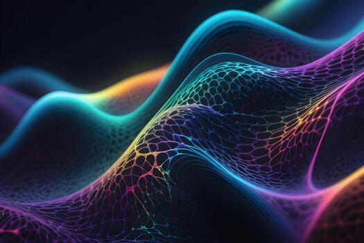 Neural Pattern Technology Background Ai Generative photo