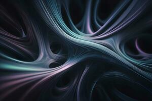 Monochromatic Neural Pattern Technology Background Ai Generative photo