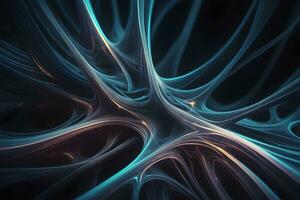 Monochromatic Neural Pattern Technology Background Ai Generative photo