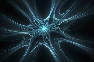 Monochromatic Neural Pattern Technology Background Ai Generative photo