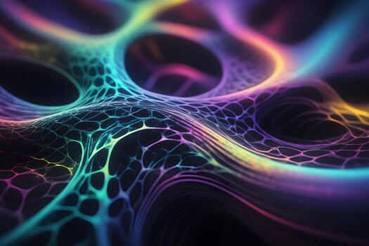 Neural Pattern Technology Background Ai Generative photo