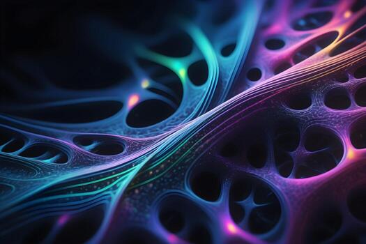 Neural Pattern Technology Background Ai Generative photo