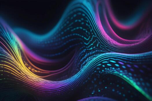 Neural Pattern Technology Background Ai Generative photo