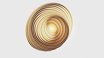 Abstract sphere and curves, 3d rendering. video