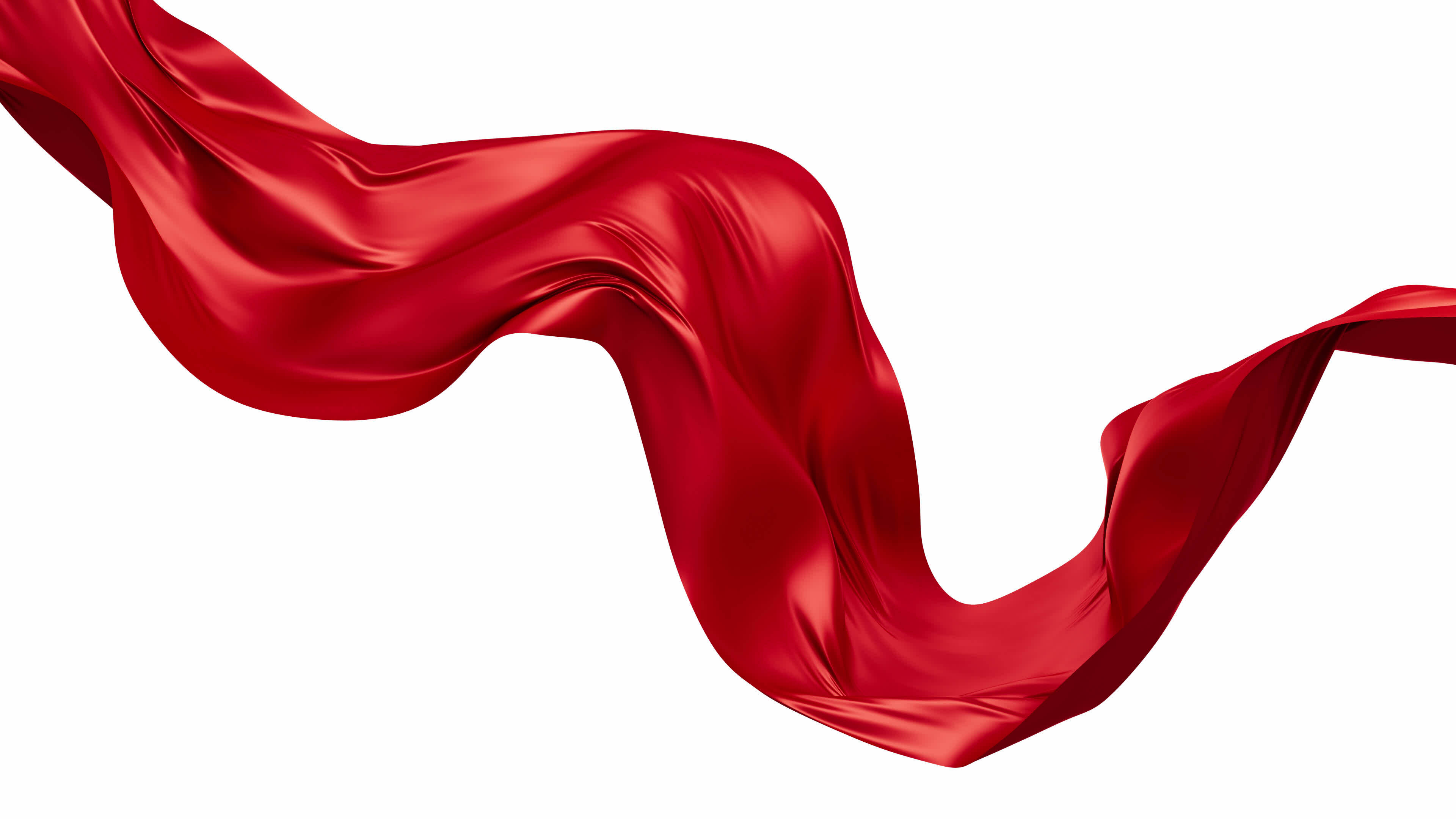 Red silk fabric, red cloth material flying in the wind , 3d rendering.  34878046 Stock Video at Vecteezy