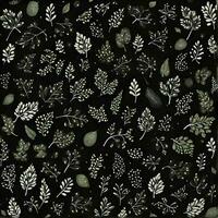 AI generated a pattern of a small leaves and cute shape for notebook photo